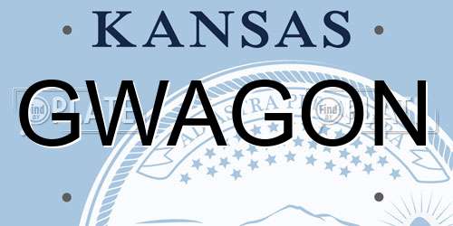 GWAGON Kansas License Plate