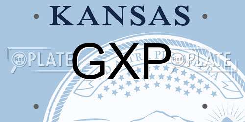 GXP Kansas License Plate