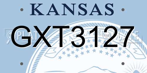 GXT3127 Kansas License Plate