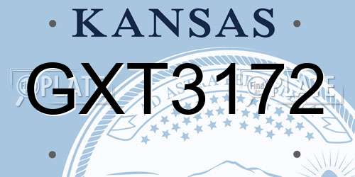 GXT3172 Kansas License Plate