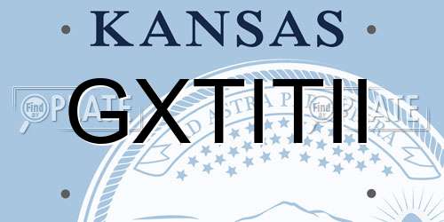 GXTITII Kansas License Plate