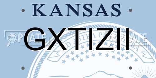 GXTIZII Kansas License Plate