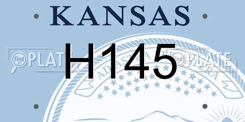H145 Kansas License Plate