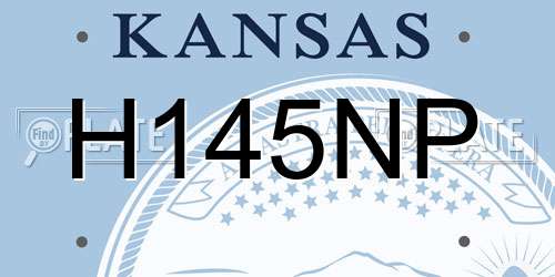 H145NP Kansas License Plate