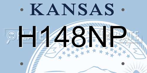 H148NP Kansas License Plate