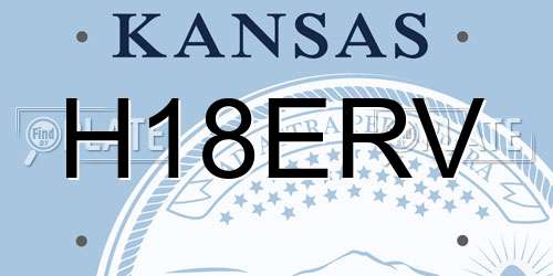 H18ERV Kansas License Plate