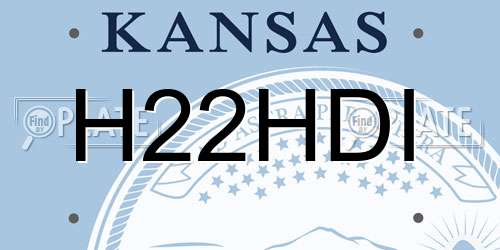 H22HDI Kansas License Plate