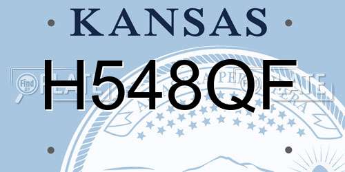 H548QF Kansas License Plate