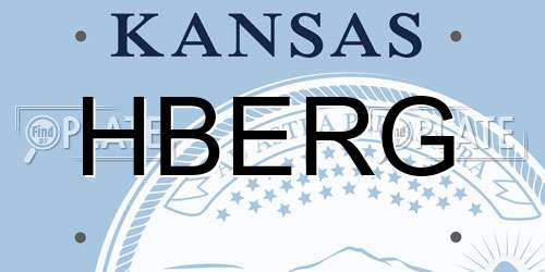 HBERG Kansas License Plate