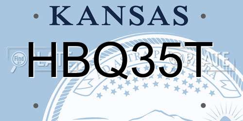 HBQ35T Kansas License Plate