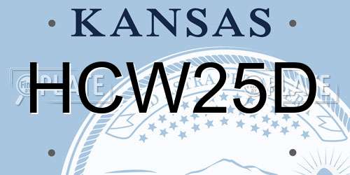 HCW25D Kansas License Plate