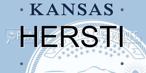 HERSTI Kansas License Plate