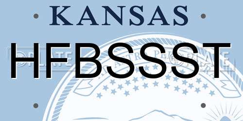 HFBSSST Kansas License Plate