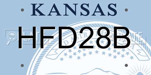 HFD28B Kansas License Plate