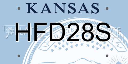 HFD28S Kansas License Plate