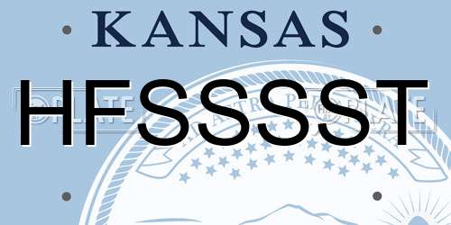 HFSSSST Kansas License Plate