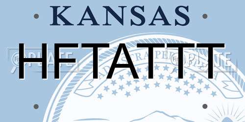 HFTATTT Kansas License Plate