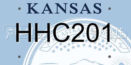 HHC201 Kansas License Plate