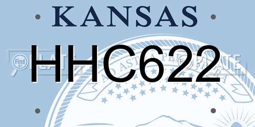 HHC622 Kansas License Plate