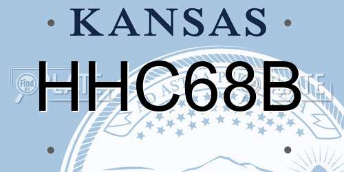 HHC68B Kansas License Plate