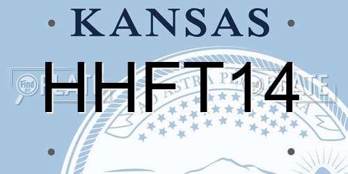 HHFT14 Kansas License Plate