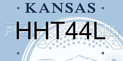 HHT44L Kansas License Plate