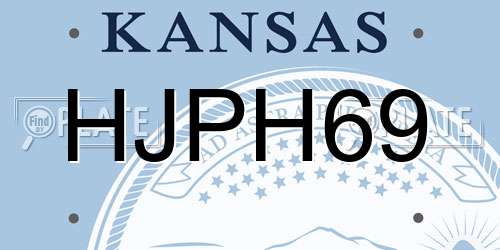 HJPH69 Kansas License Plate