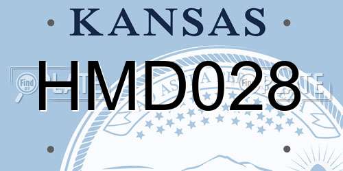 HMD028 Kansas License Plate
