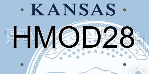 HMOD28 Kansas License Plate