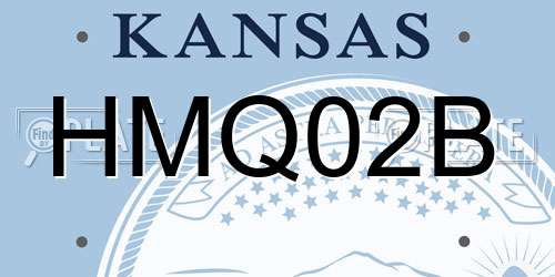 HMQ02B Kansas License Plate