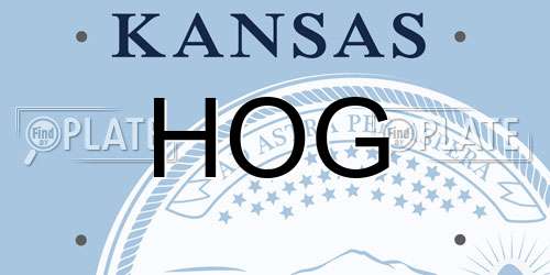 HOG Kansas License Plate