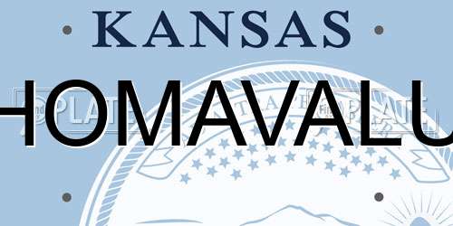 HOMAVALU Kansas License Plate