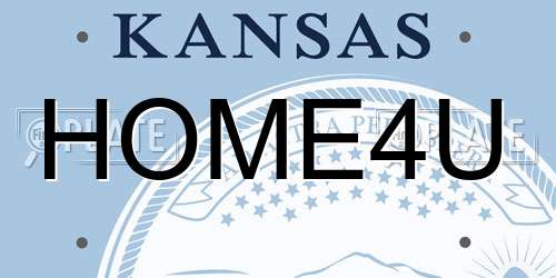 HOME4U Kansas License Plate