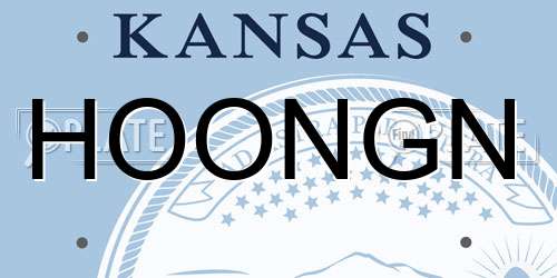 HOONGN Kansas License Plate