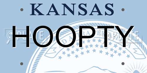 HOOPTY Kansas License Plate