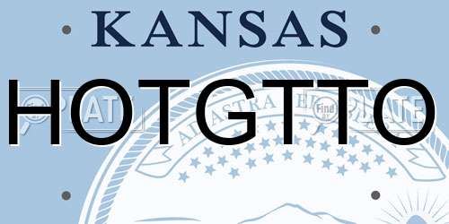 HOTGTTO Kansas License Plate