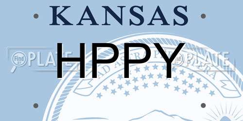 HPPY Kansas License Plate