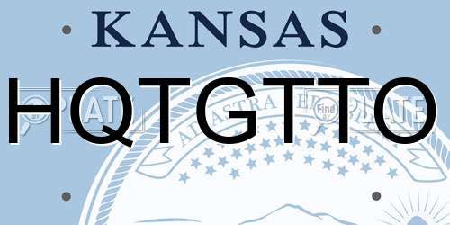 HQTGTTO Kansas License Plate
