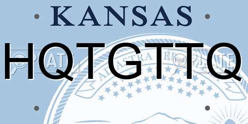 HQTGTTQ Kansas License Plate