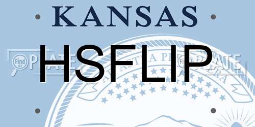HSFLIP Kansas License Plate