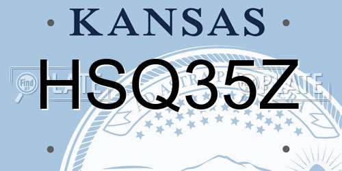 HSQ35Z Kansas License Plate