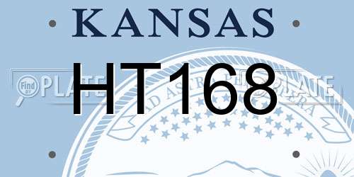 HT168 Kansas License Plate