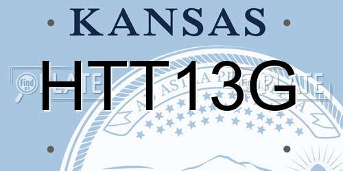 HTT13G Kansas License Plate
