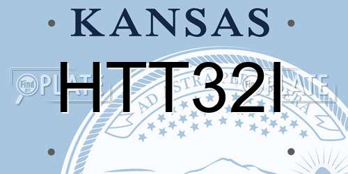 HTT32I Kansas License Plate