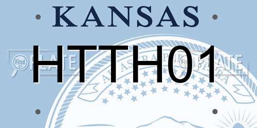 HTTH01 Kansas License Plate