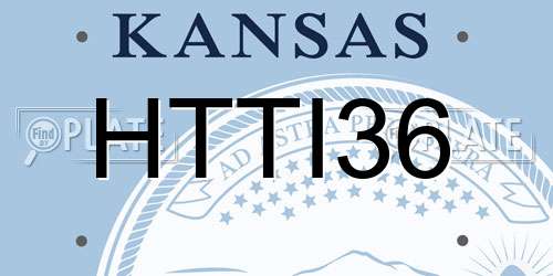HTTI36 Kansas License Plate