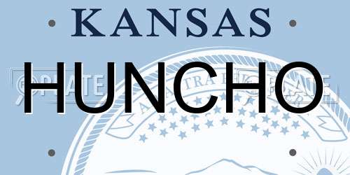 HUNCHO Kansas License Plate