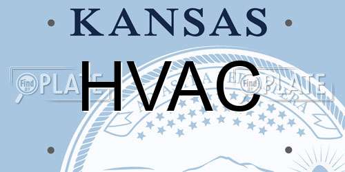 HVAC Kansas License Plate