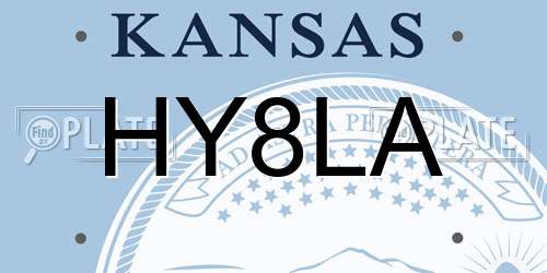 HY8LA Kansas License Plate