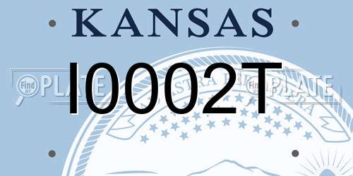I0002T Kansas License Plate